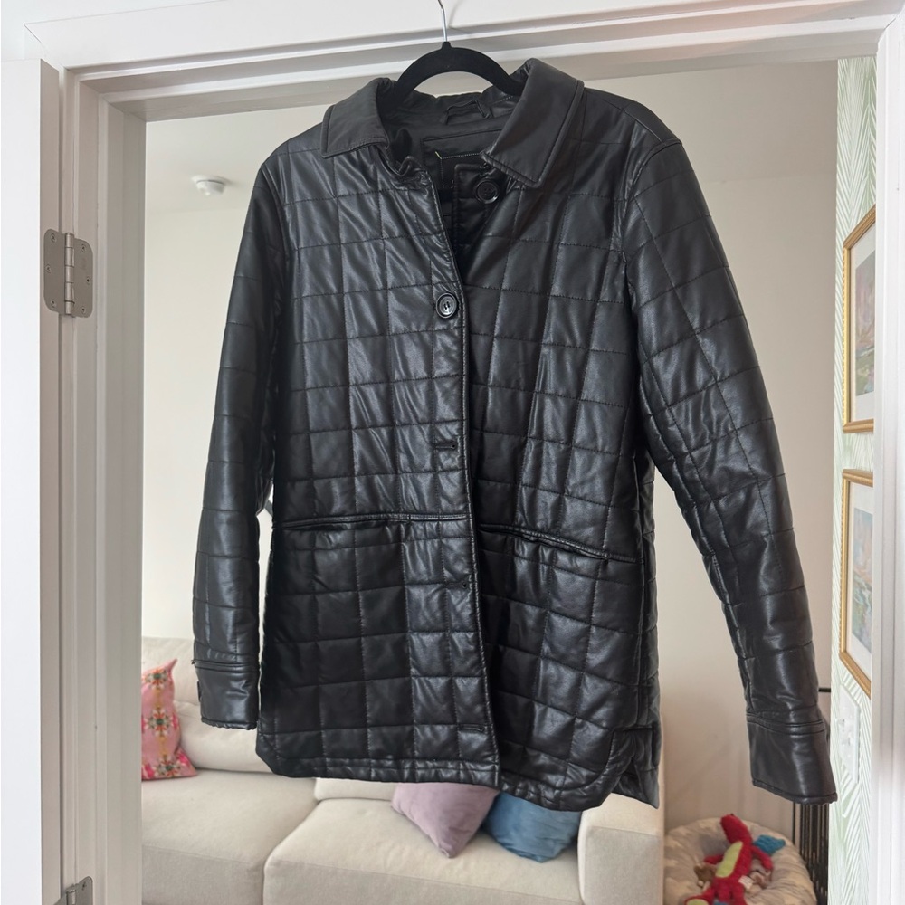 Sam Edelman Women’s Quilted Leather Jacket